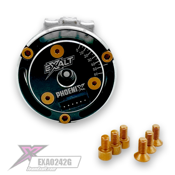 Phoenix Spec Motor Aluminum Screw Kit- Gold (EXA0242G)