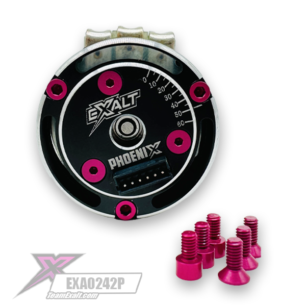 Phoenix Spec Motor Aluminum Screw Kit- Pink (EXA0242P)
