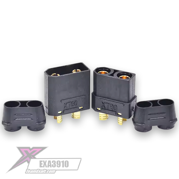 HP XT90 Connector 2 Pair Black (EXA3910)