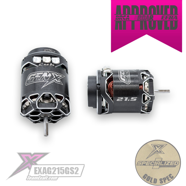 Gen-X 21.5T Gold Spec 2s Brushless Motor (EXAG215GS2)