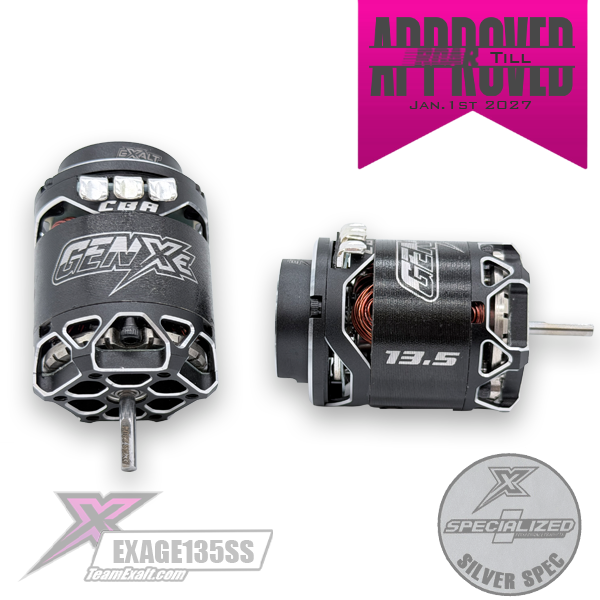 Gen-Xe 13.5T Silver Spec Brushless Motor (EXAGE135SS)