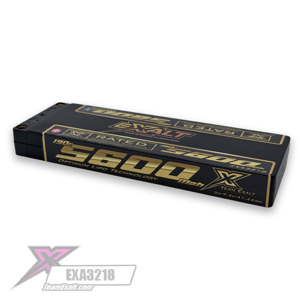 Exalt X-Rated 2S 190C 7.4V/5600mAh UULCG Lipo Battery (139 x 47 x16.5mm) (EXA3218)