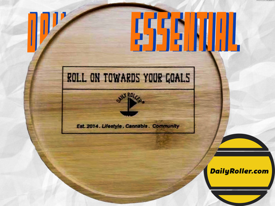 Bamboo Daily Roller Roll On Towards  Your Goals rolling tray