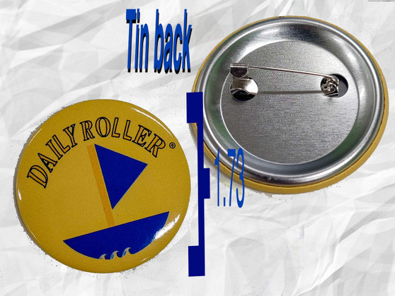 Daily Roller Trademark Sailboat  • 1.73"x 1.73" Pin