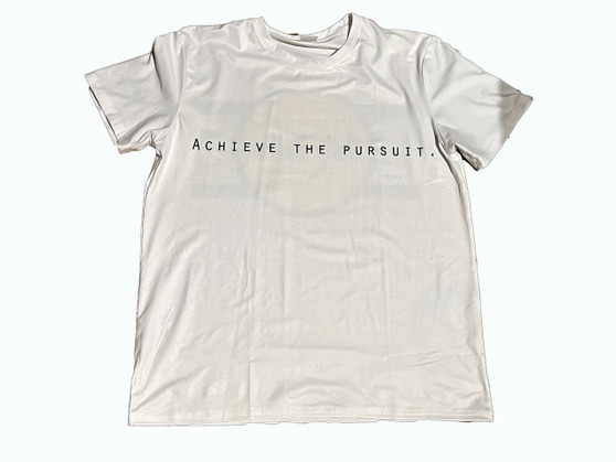 Front of Achieve The Pursuit lifestyle tee by Daily Roller