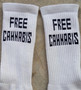 Cannabis-inspired weed Free Cannabis socks by Daily Roller.