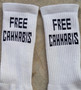 Free Cannabis cannabis-inspired weed socks by Daily Roller.