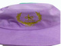 Iconic  lavendar Daily Roller bucket hat with a fun aesthetic and a striking metallic gold d-infinity-r mark