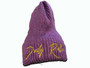 Classic Daily Roller Royal Purple knitted hat with signature metallic gold d-infinity-r mark. d∞R™