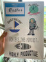Held Daily Roller collectible sticker sheet featuring Astro Liberty graphic by Indianapolis based muralist Joy Hernandez