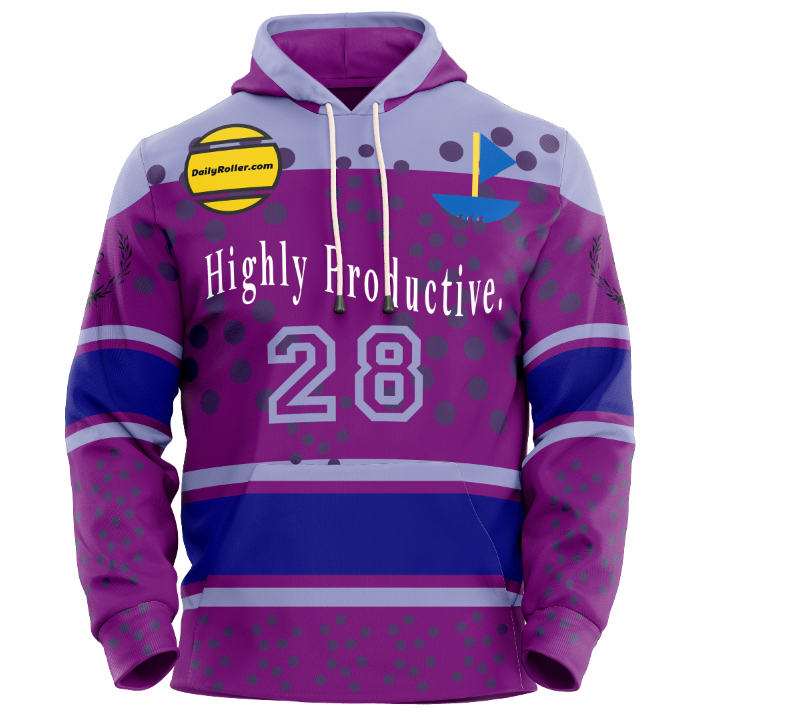 3D Render of Daily Roller Highly Productive I Jersey Hoodie