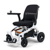 Ally Power Wheelchair in White, front three-quarter view facing left