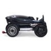 Ally Sport Power Wheelchair in Carbon Fiber, folded, side view facing left