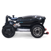 Ally Sport Power Wheelchair in Carbon Fiber, folded, side view facing right