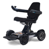 Ally Sport Power Wheelchair in Carbon Fiber, front three-quarter view facing left