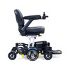Buzzaround Carry-On Powerchair in Blue, side profile facing right