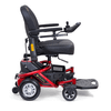 LiteRider Envy Power Wheelchair in Cherry Red, side profile facing right