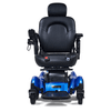 Compass HD Power Wheelchair in Blue, front view