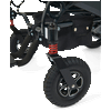 Stride Power Wheelchair, front caster suspension close-up