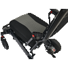 Stride Power Wheelchair, transfer armrest raised