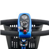 LiteRider 4-Wheel Scooter, Blue, close-up of tiller controls