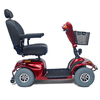 Golden Avenger 4-Wheel Scooter in Red, side profile facing right