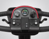 Victory 10 3-Wheel Scooter, Candy Apple Red, close-up of tiller console