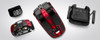 Victory 10 3-Wheel Scooter, Candy Apple Red, taken apart into its main pieces