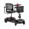 Go Go Endurance AL+ 4-Wheel Scooter, front three-quarter view facing right with red panels