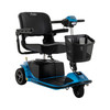 Revo 2.0 3-Wheel Scooter in True Blue, front three-quarter view facing right