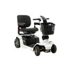 Zero Turn 10 4-Wheel Scooter in Pearl White, front three-quarter view facing right