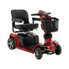 Zero Turn 10 4-Wheel Scooter in Candy Apple Red, front three-quarter view facing right