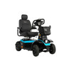 PX4 4-Wheel Scooter in Peacock Blue, front three-quarter view, softer lighting