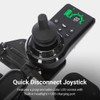 WHILL Modo Breeze Folding Power Wheelchair close-up of the quick-disconnect joystick controller