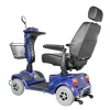 Merits Health Pioneer 4 4-Wheel Scooter, blue, rear 3/4