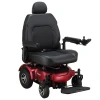 Merits Health Atlantis Power Wheelchair, red, front 3/4