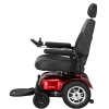 Merits Health Gemini Power Wheelchair, red, side, left