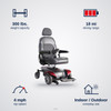 Merits Health Vision CF Power Wheelchair specifications: capacity, speed, range, use