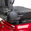 Bespoke Mobility Prestige 4-Wheel Scooter, black, close-up of seat base