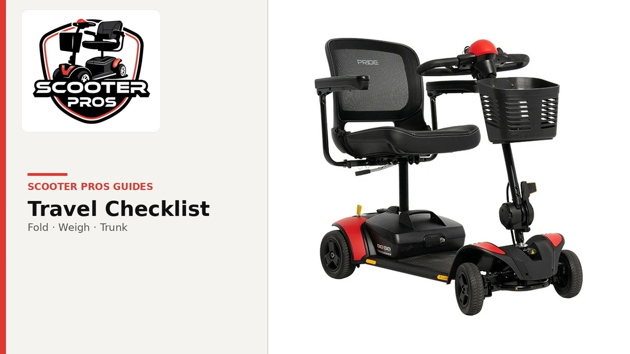 Folding Mobility Scooter Travel Checklist