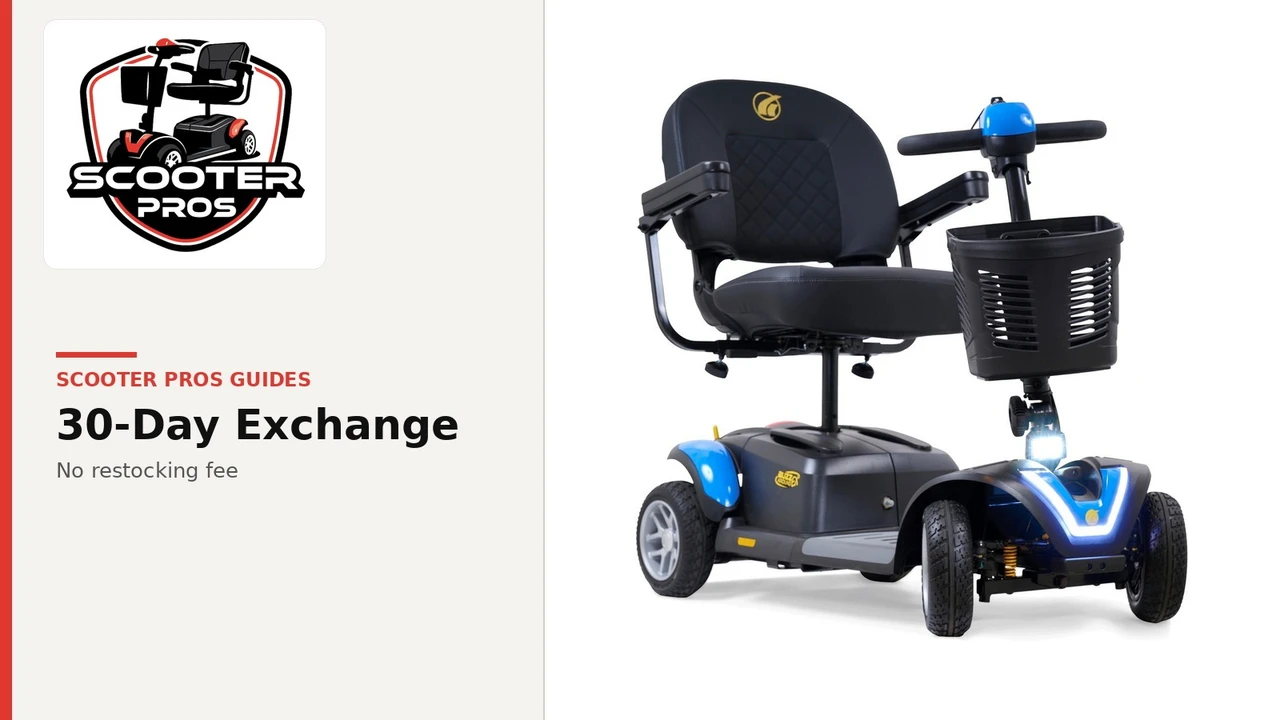 Mobility Scooter Restocking Fees & 30-Day Exchange