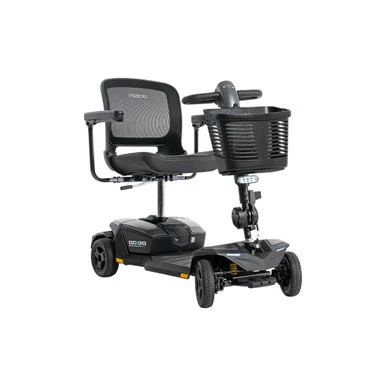 Euro Gray Go Go Endurance AL 4-wheel scooter, angled front view