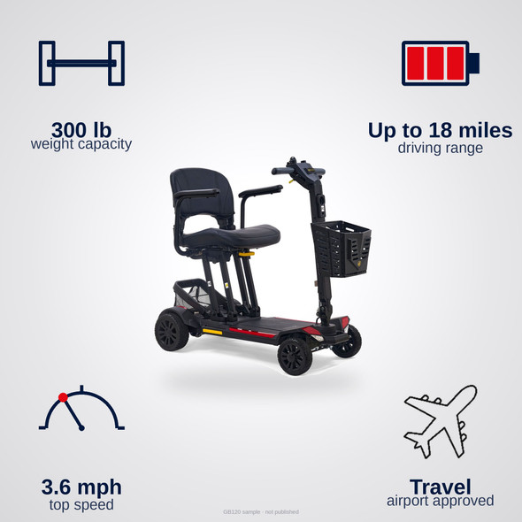 Buzzaround CarryOn 4-Wheel Scooter