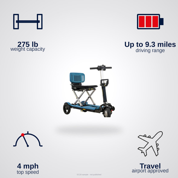 i-Go Folding 3-Wheel Scooter
