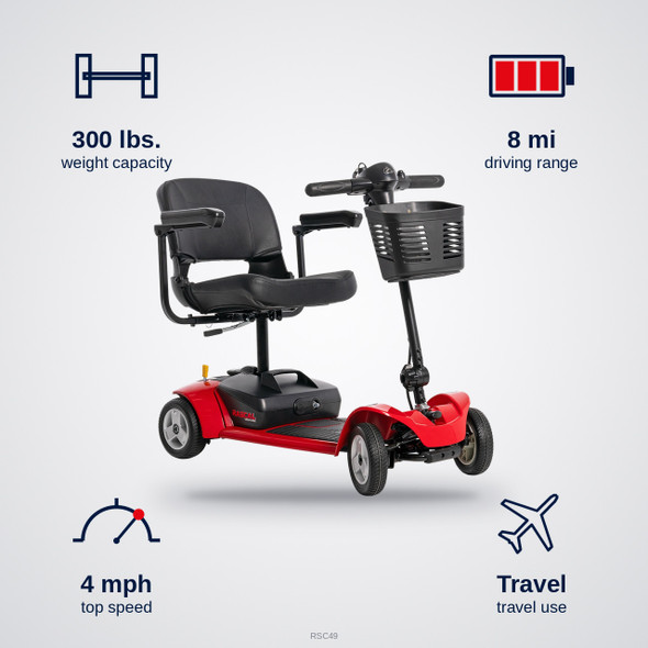 Mega Motion Rascal Venture 4-Wheel Scooter specifications: capacity, speed, range, use