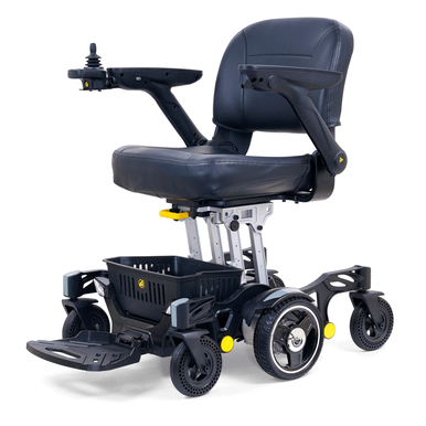 Buzzaround Carry-On Powerchair, front three-quarter view facing left, alternate finish, second shot
