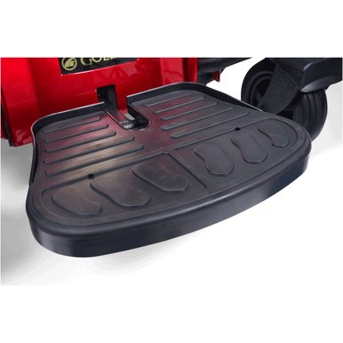 Compass HD Power Wheelchair, footplate close-up