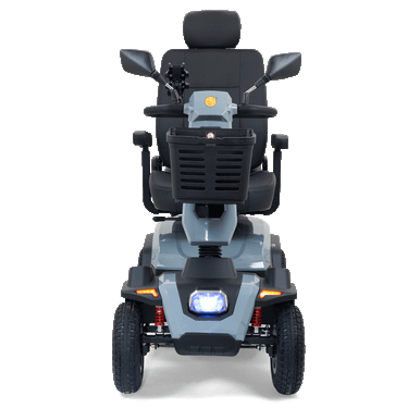 Golden Eagle 4-Wheel Scooter in Grey, front view