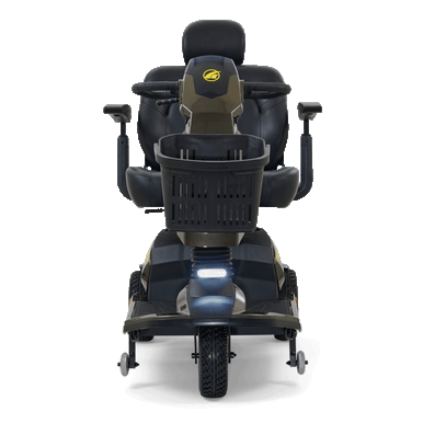 Golden Companion HD 3-Wheel Scooter in Galactic Grey, front view