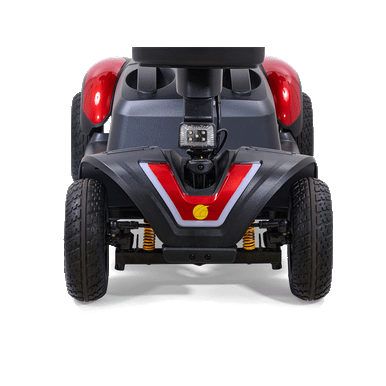 Buzzaround LX 4-Wheel Scooter in Velvet Red, rear view close-up of taillights